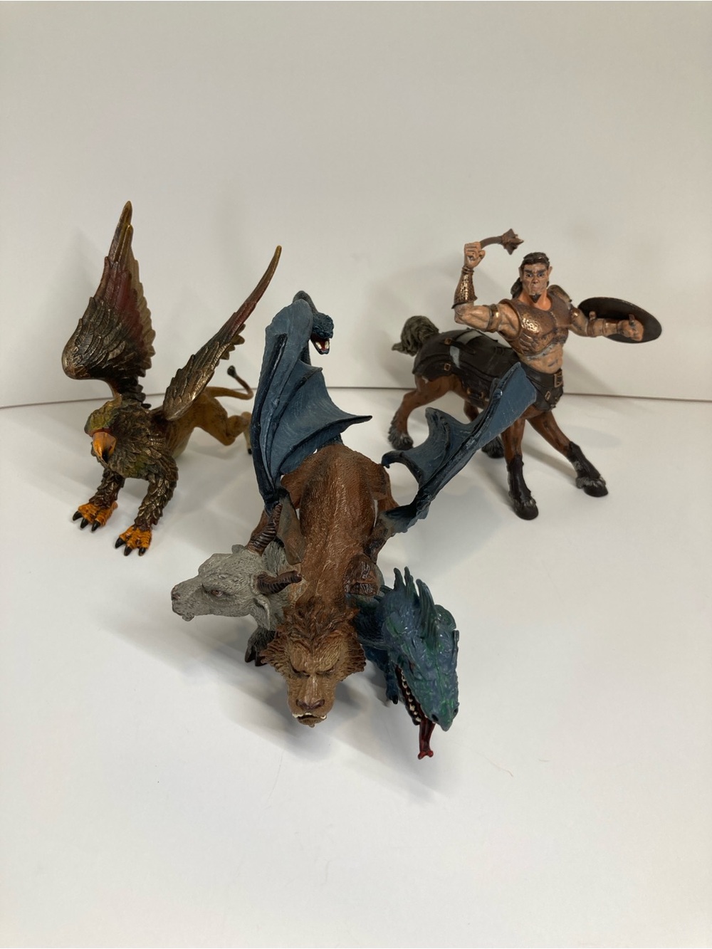 Safari Ltd Mythical Creatures Figures Lot of 3 Griffin Centaur Chimera Toy